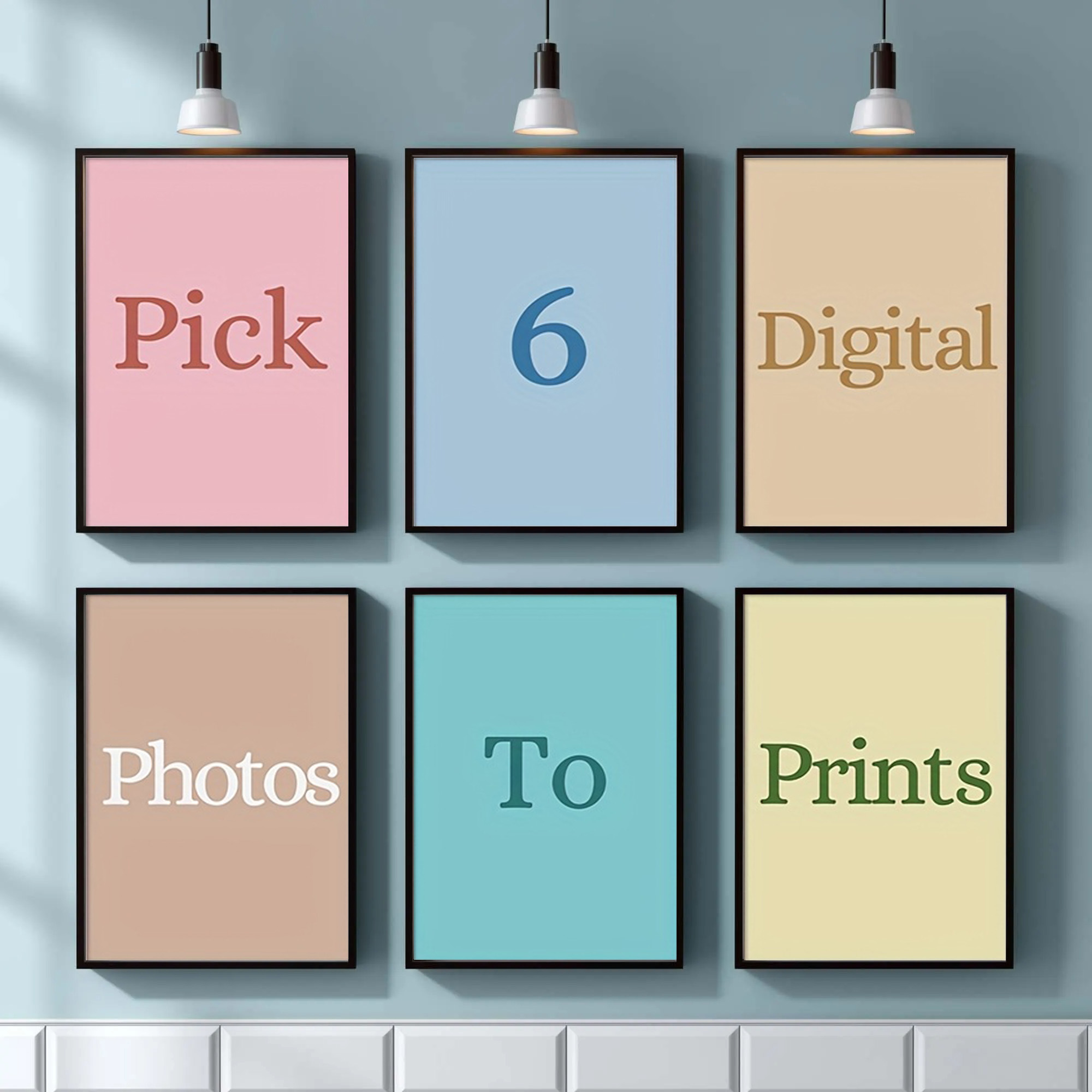 Art Print Framed - Set da 4/5/6 Pezzi di Stampe