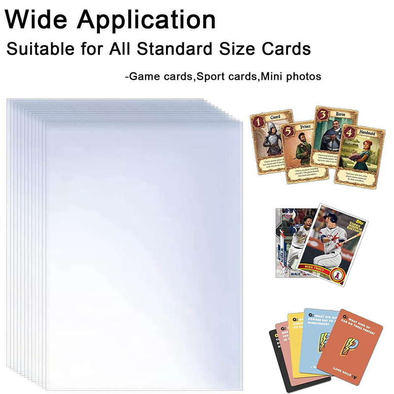 Themed Playing Card - 200 pezzi di copertura trasparente per