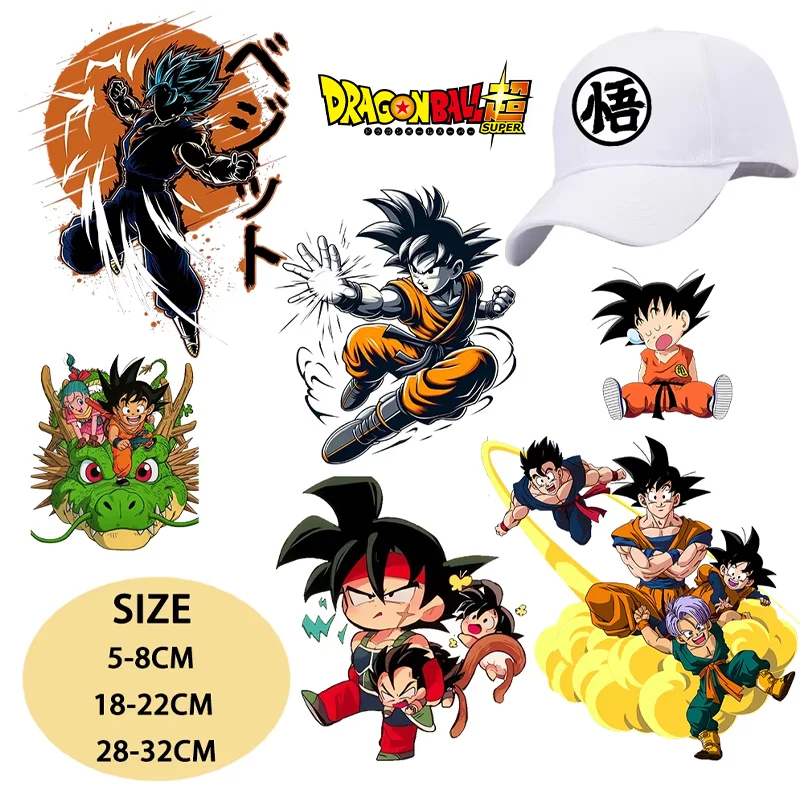 Anime Merchandise For Women - Adesivi Termotrasferibili Dragon Ball per T-shirt