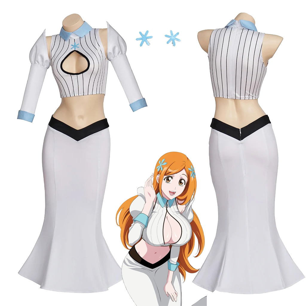 Anime Merchandise For Women - Costume Cosplay Anime Orihime Inoue, Camicia