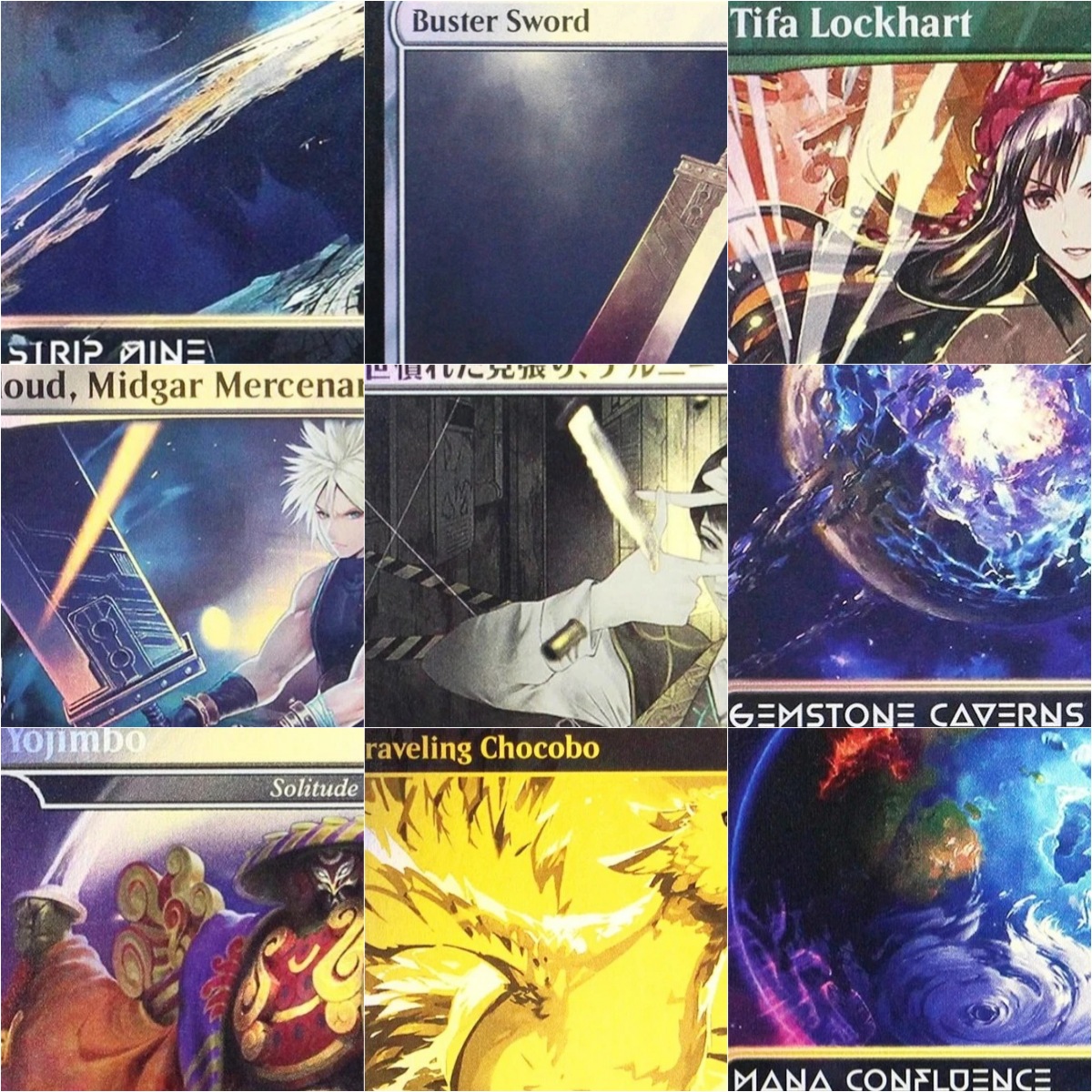 Themed Playing Card - Carte Proxy Personalizzate TCG 'Yojimbo/Magus Sisters/Buster