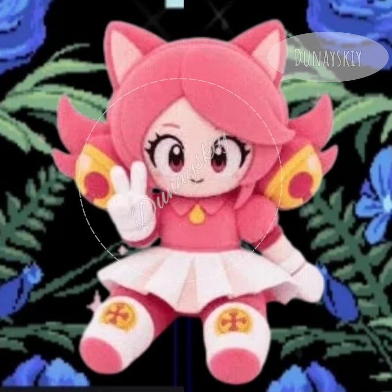 Anime Merchandise Dress - Peluche Gatto Rosa Deltarune, Merchandising del