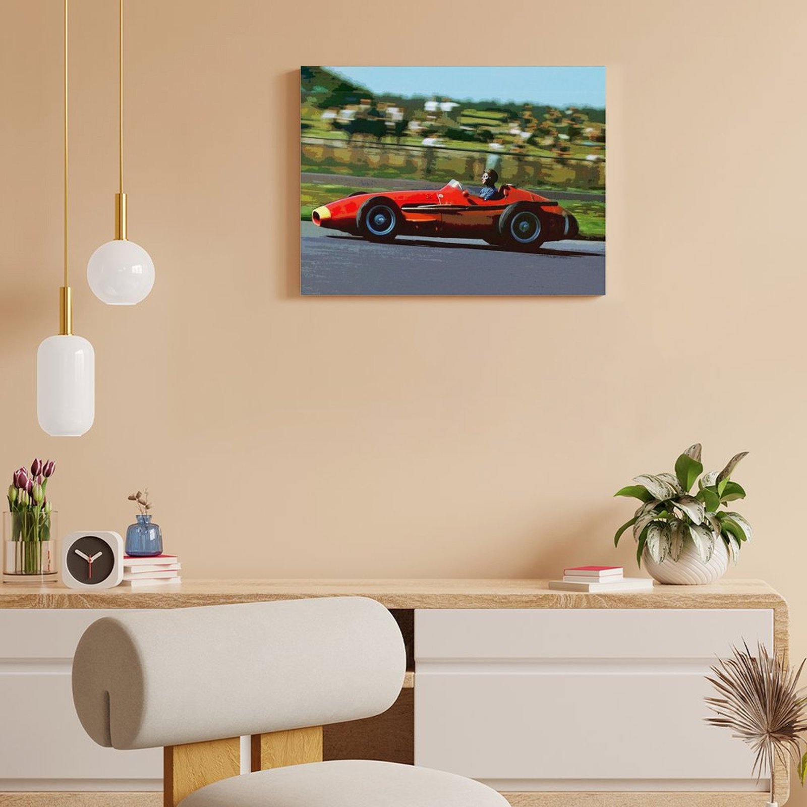 Juan Manuel Fangio Racing His  - Art Print Framed recensione e prezzo
