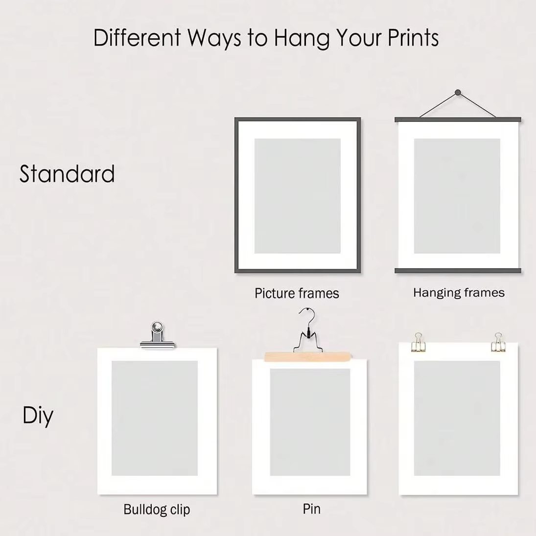 Set di 6 Stampe su Tela Person - Art Print Framed recensione e prezzo