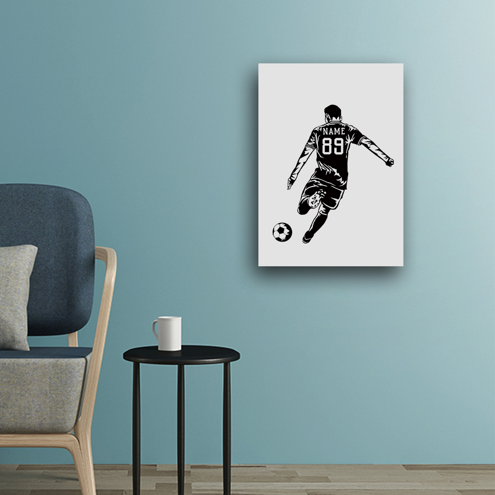 1PC giocatore di calcio nome p - Art Print Framed recensione e prezzo
