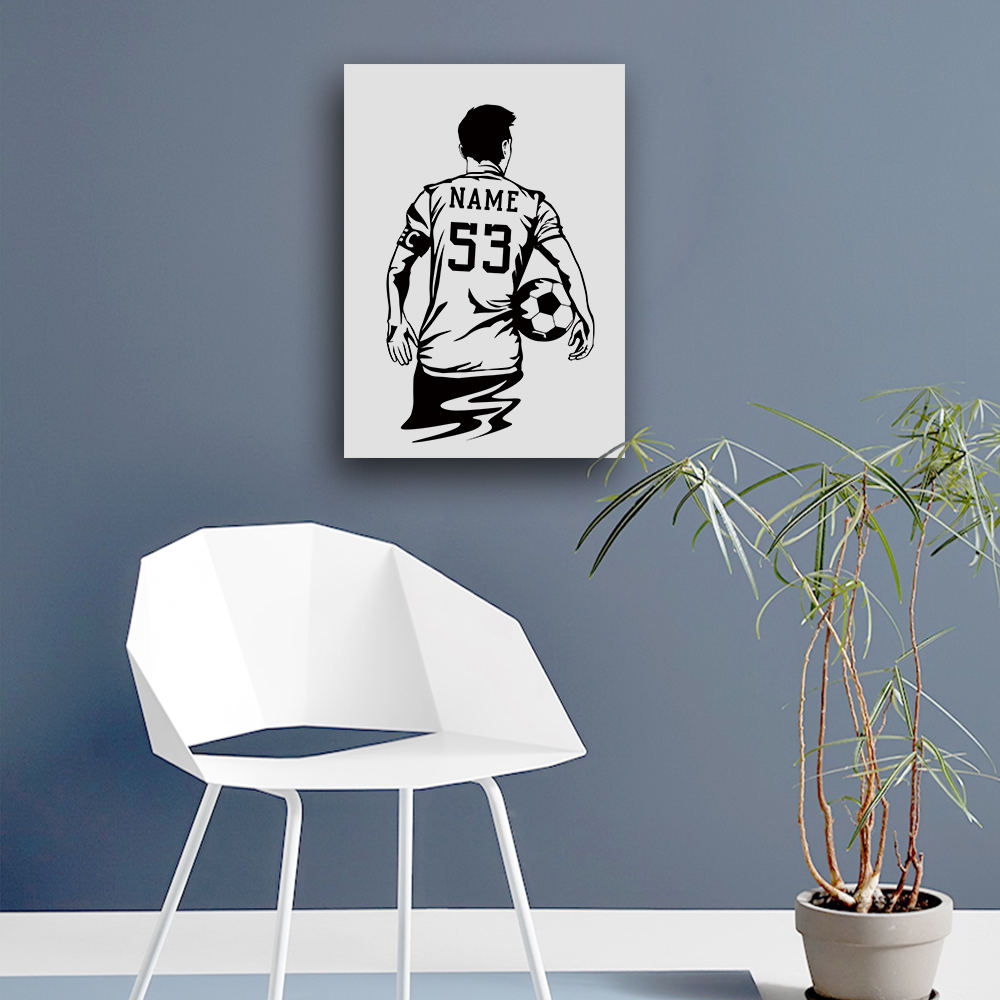 1PC giocatore di calcio nome p - Art Print Framed recensione e prezzo